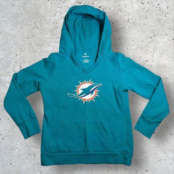 Fanatics Tops - Miami Dolphins Gesicki #88 Hoodie Small Women’s Fanatics Teal NFL Pullover